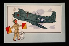 Douglas AD-1 Skyraider 1945 USA  SAVOIR CHEQUE TINTIN  Hergé N°60  US AIR FORCE
