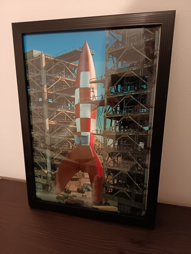 Affiche encadrée tintin - encadrée,
