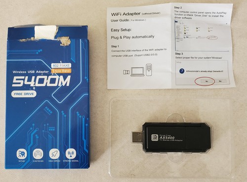 Adaptateur usb ax5400 wifi - usb,