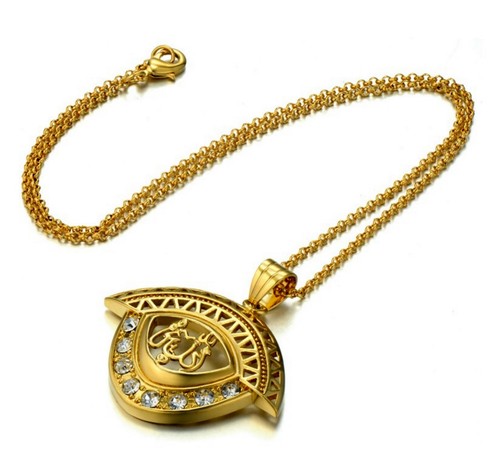 Collier pendentif allah islam - collier,