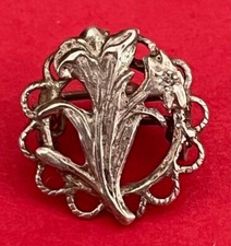 Ancienne Petite Broche Edelweiss / Boutonnière Edelweiss