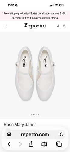 Repetto paris white rose - paris,