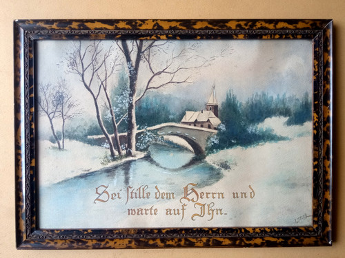 Aquarelle encadrée fin - *,