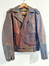 Blouson moto cuir vintage
