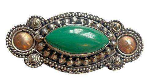 Broche ancienne navette - broche, en