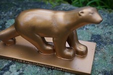 RE0031  BRONZE OURS BLANC POMPON   FIGURINE FRANCOIS POMPON SCULPTEUR 1855 1933