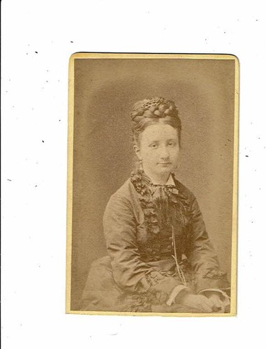 Photographie cdv jeune femme - cdv,