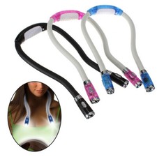 Lampe de Lecture LED Suspendue au Cou Lumière Lampe Flexible Réglable 4 Modes