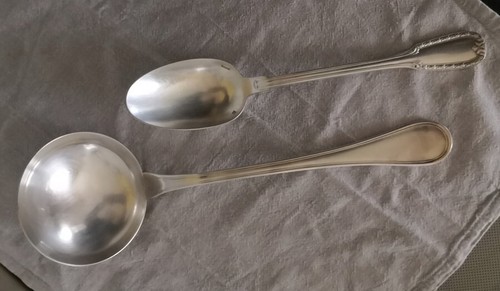 Louche metal argente - louche, en