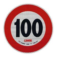 Disque Limite Vitesse Adhésif Rétro-réfléchissants 100 Km/H Approuvé