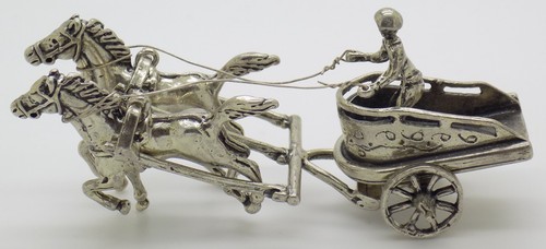Miniature char romain argent - romain,