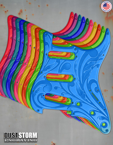 Engraved pickguard tremolo - engraved,
