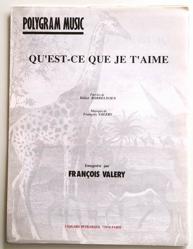 Partition sheet music francois - partition,