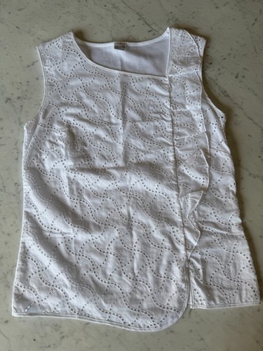 Oscalito white eyelet jersey - oscalito, eyelet/jersey