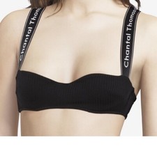 Soutien Gorge Noir Côtelé