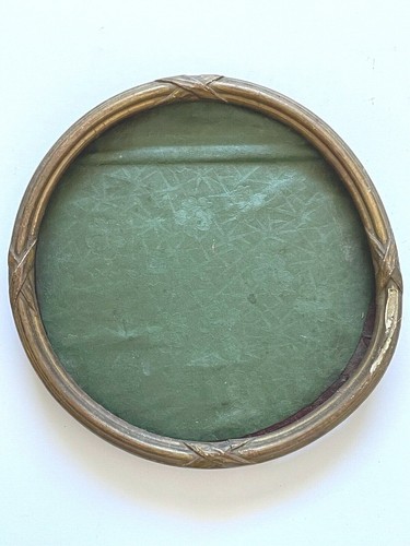 Ancien cadre rond bois - rond, en