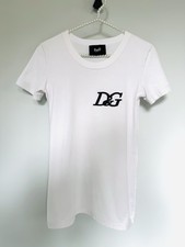 T-shirt blanc logo brodé DOLCE & GABBANA - Taille 38 F (42 ITA)