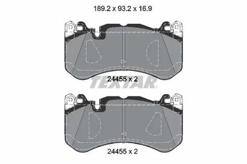 Plaquettes frein 2445505 - plaquettes, de