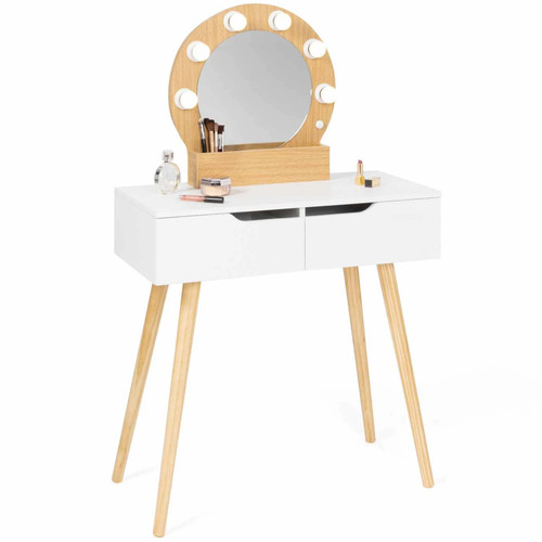 Coiffeuse scandinave tiroirs - coiffeuse,