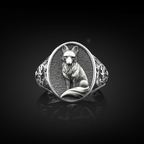 Bague chevalière homme - , en
