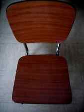 Lot de 2 Chaises Formica Vintage année 70 couleur marron
