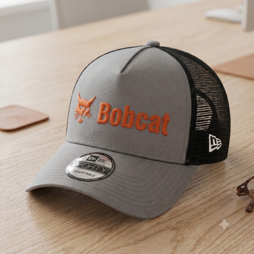 Bobcat embroidered trucker - bobcat, hat
