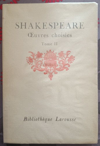 Shakespeare oeuvres choisies - shakespeare,