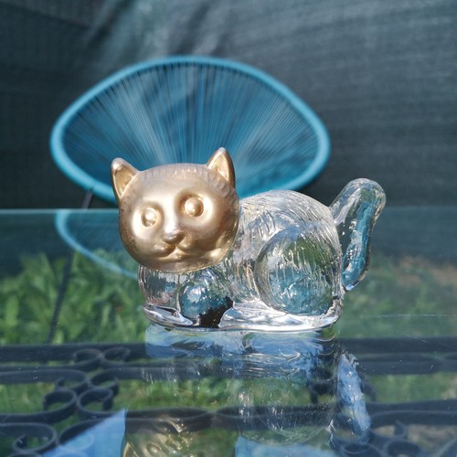 élégante statuette chat - statuette,