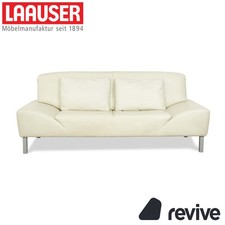 Sofa Canapé En Cuir Crème