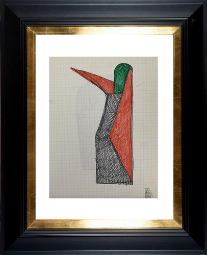 Dessin original recto verso - dessin, recto/verso