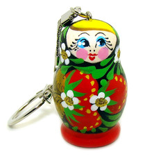 Porte-clé matriochka - Porte clef original fait main - Porte-clés poupee russe