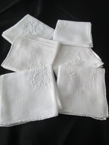 Lot beaux mouchoirs - lot, 6