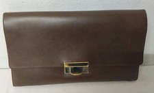 Ancienne Pochette -Porte Documents  Imitation Cuir Vintage ( Réf : CH20  )