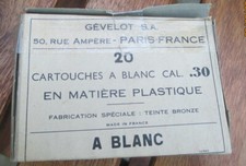 BOITE VIDE DE CARTOUCHE DE