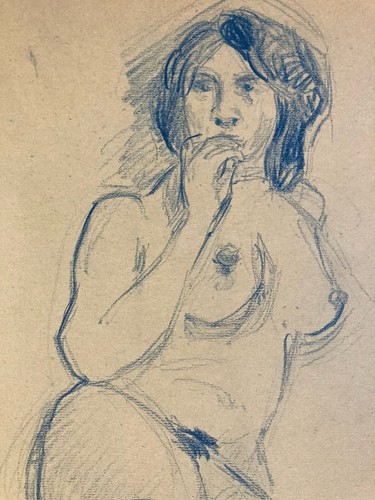 Ancien beau dessin nue - beau,