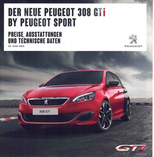 Brochure peugeot 308 gti - peugeot,