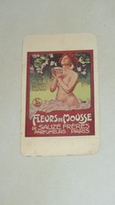 SAUZE FRERES : BELLE CARTE PARFUMEE POUR LE PARFUM "FLEURS DE MOUSSE"