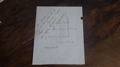 1870 billet autographe - 1870.billet,