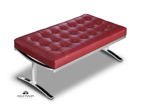 Banc cuir acier inoxydable - cuir,