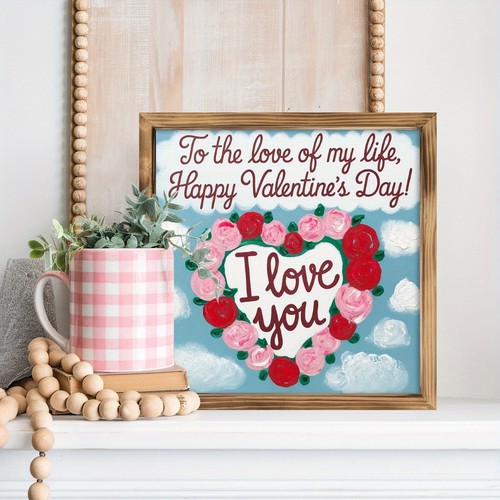 Rustic wooden valentine day - wooden,