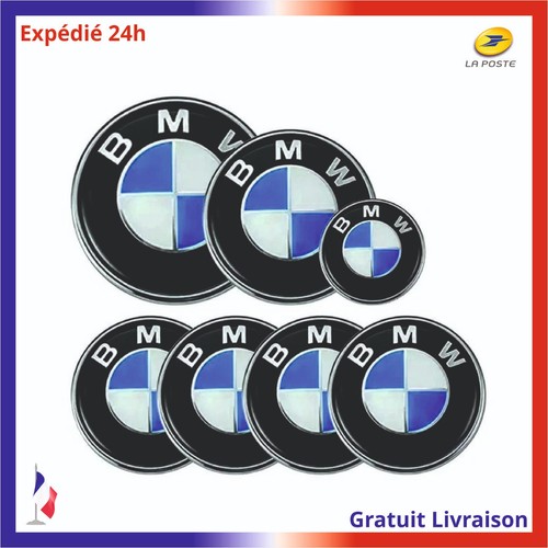 Badge embleme bmw - embleme, blanc