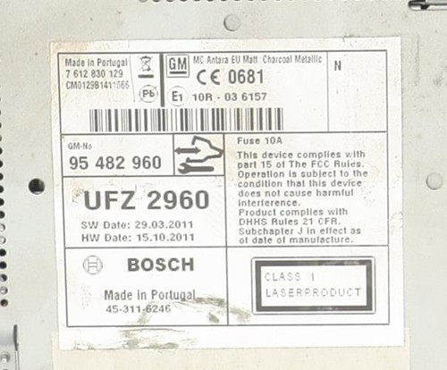 Ecran gps opel antara - opel, 2