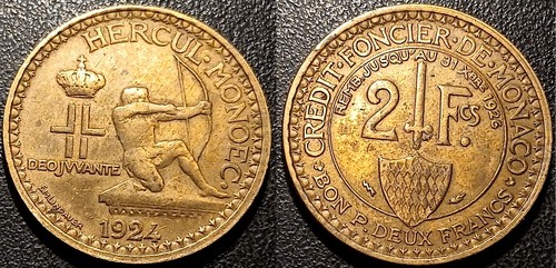 Monaco louis 2 - -, francs