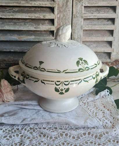 Ancienne soupiere blanche - soupiere,