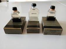 Armani Pour Homme x 3. Eau De Toilette 20ml .Plein. Boite. Bon État . 