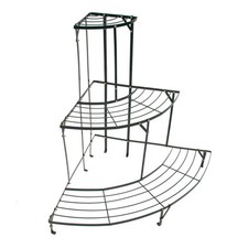 Étagère d'angle pour plantes en métal 3 niveaux D47036