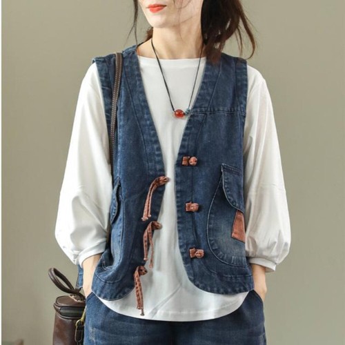 Jean femmes gilet - jean, débardeurs