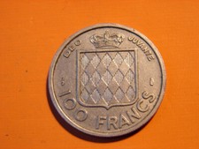 MONACO.  100  FRANCS 1956. RAINIER III.