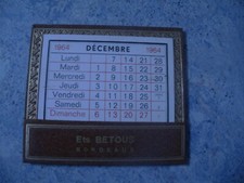 petit calendrier ers betous année 1964