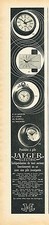 PUBLICITE ADVERTISING 114  1961  JAEGER-LECOULTRE   pendules à pile